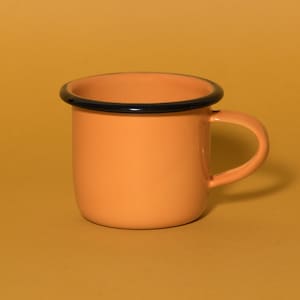 Handmade Colombian Gold & Black Medium-Sized Coffee Cup (from Medellin, Colombia)