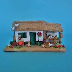 La Casita de La Finca Sculpture (from Pitalito, Colombia)