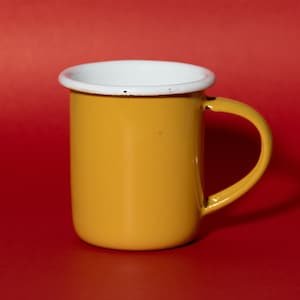 Handmade Colombian Gold Large-Sized Coffee Cup (from Medellin, Colombia)