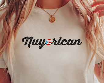 Puerto Rico Shirt,  Nuyorican PR Flag Shirt, Puerto Rico TShirt, Puerto Rican Shirt, Puerto Rico Gifts