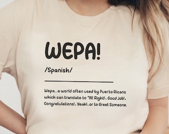 Puerto Rico Shirt, Wepa Definition Boricua Shirt, Puerto Rico TShirt, Puerto Rican Shirt, Puerto Rico Gifts