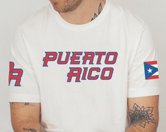 Puerto Rico Baseball Shirt, PR Boricua Shirt, Puerto Rico Flag Souvenir TShirt, Puerto Rican Shirt, Puerto Rico Gifts