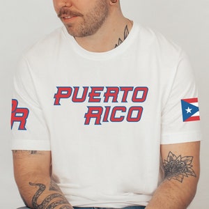 Puerto Rico Baseball Shirt, PR Boricua Shirt, Puerto Rico Flag Souvenir TShirt, Puerto Rican Shirt, Puerto Rico Gifts