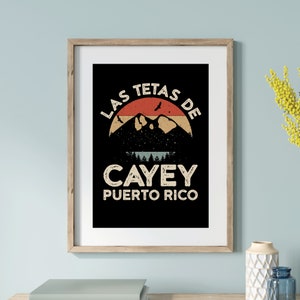 Puerto Rico Wall Art,  Las Tetas De Cayey, Puerto Rican Art, Poster Prints Art, Boricua Home Decor, Puerto Rico Souvenir