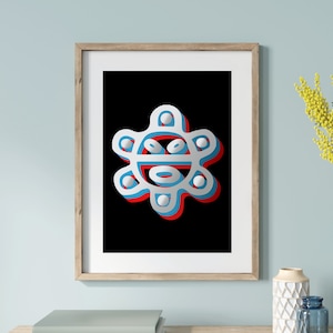 Puerto Rico Wall Art, Sol Taíno, Puerto Rican Art, Poster Prints Art, Boricua Home Decor, Puerto Rico Souvenir