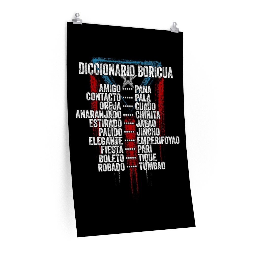 Puerto Rico Wall Art, Jerga Slang, Puerto Rican Art, Poster Prints Art