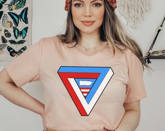 Puerto Rico Flag Colors Shirt, Boricua TShirt, Puerto Rican T Shirt, Puerto Rico Gifts, Boricua Tee, PR Clothing