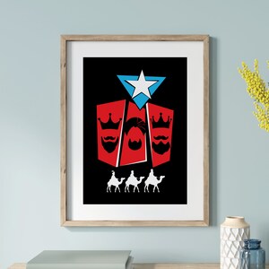 Puerto Rico Wall Art, Reyes Magos, Puerto Rican Art, Poster Prints Art, Boricua Home Decor, Puerto Rico Souvenir