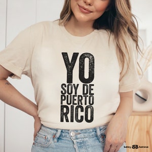 Yo Soy De Puerto Rico Shirt | Boricua TShirt | Puerto Rican T Shirt | Puerto Rico Gifts | Boricua Tee