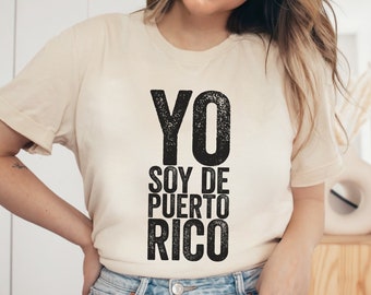 Yo Soy De Puerto Rico Shirt | Boricua TShirt | Puerto Rican T Shirt | Puerto Rico Gifts | Boricua Tee