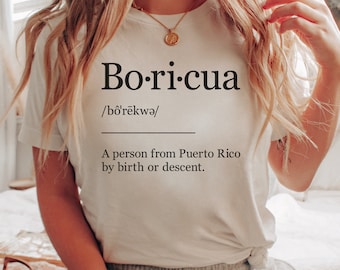 Puerto Rico Shirt, Boricua Definition TShirt, Puerto Rican Shirt, Puerto Rico Gifts, Boricua Shirt