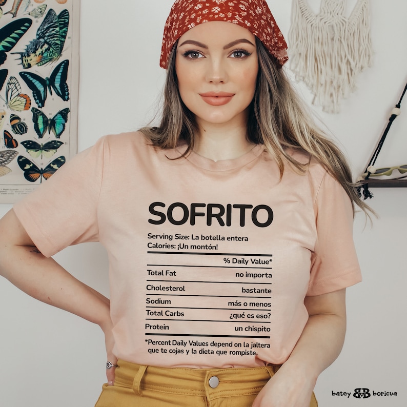 Puerto Rico Shirt Funny Sofrito Facts Boricua Shirt Puerto - Etsy