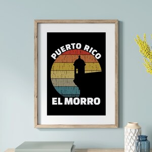 Puerto Rico Wall Art, El Morro, Puerto Rican Art, Poster Prints Art, Boricua Home Decor, Puerto Rico Souvenir