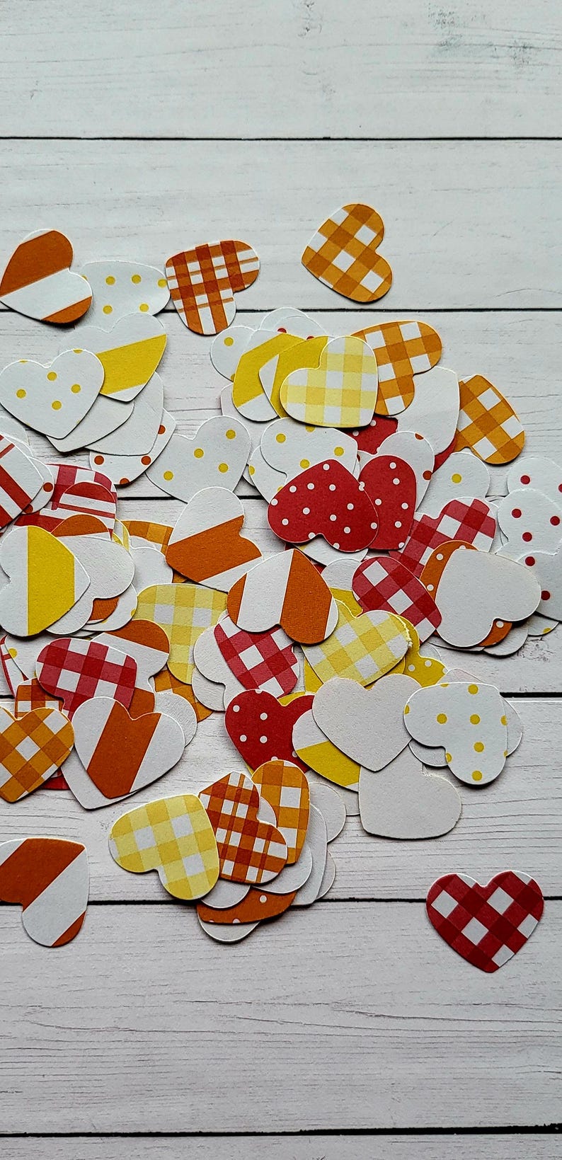 Assorted Paper Hearts – Handmade Confetti for Scrapbooks, Journals ...