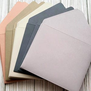 25 Hochwertige Umschläge aus Pfirsich-, Creme- und Hellbrauntönen mit matter Euroklappe, A2 (4 3/8 x 5 3/4 inch)