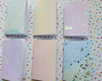 2x3 Mini Notebook/ Tiny Notepads / Small Memo / Pocket notebook/ Wallet notebook/Wee Notebook Set of 12