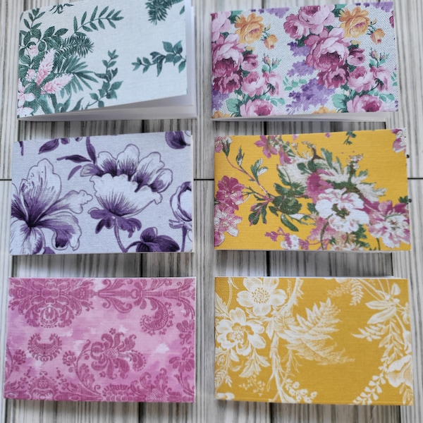 Assorted Pattern Covers Mini Notebook/ Tiny Notepads / Slim notebook/ Small Memo / Pocket notebook/ Wallet notebook/ Wee Notebooks