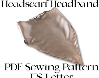 Kopftuch Stirnband Schnittmuster | Haarband Muster | Kopftuch Muster | Geschenke zum Nähen | Scrunchie Stirnband | Schnittmuster |