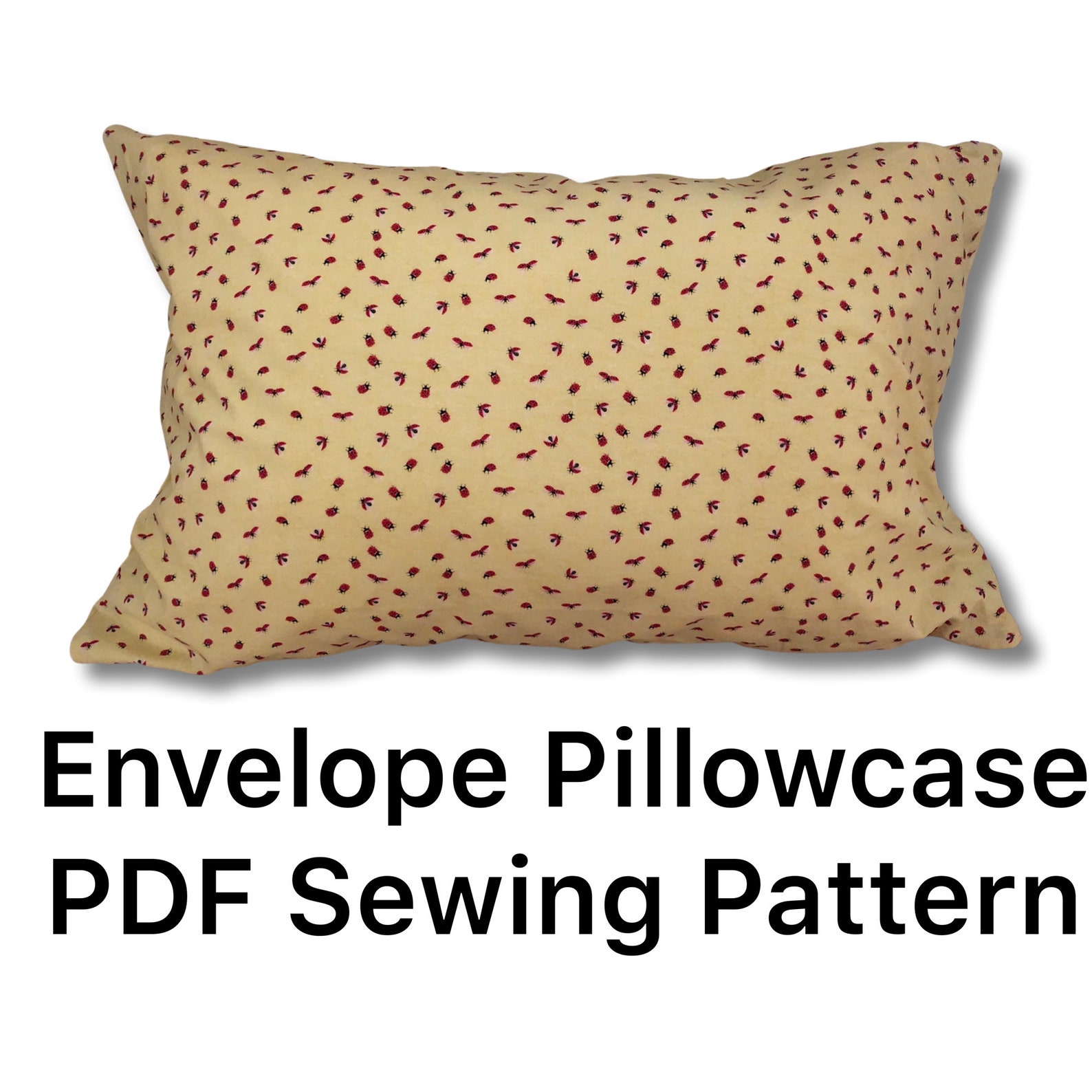 Pillowcase With Flap PDF Sewing Pattern Etsy