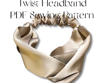 Turban Stirnband Schnittmuster | Twist Stirnband | Einfache Schnittmuster | Geschenke zum Nähen | Turban Twist Stirnband | Schnittmuster für Anfänger