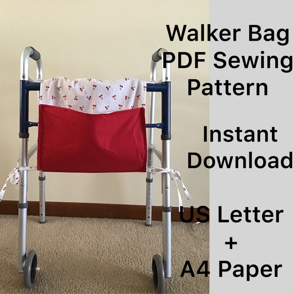 Walker Bag PDF Schnittmuster | Geschenke zum Nähen | Walker Korbtasche | Einfache Geschenkideen | Walker Tote Bag | DIY Schnittmuster | Walker Caddy |