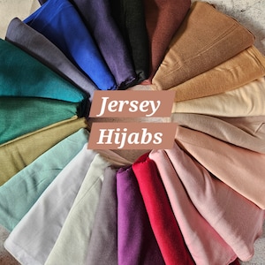 Hijab JERSEY scarf shawl headscarf headwrap premium quality Stretchy
