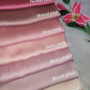 Silk Crepe Backed Satin Baby Pink - James Hare