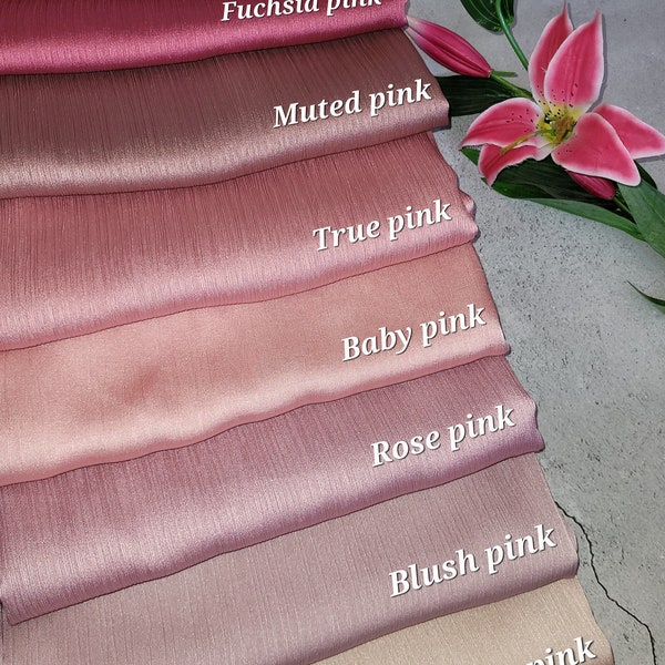 HIJAB SATIN CRINKLE premium hijab luxury eid gift for her hijab umrah special occasions wedding hijab