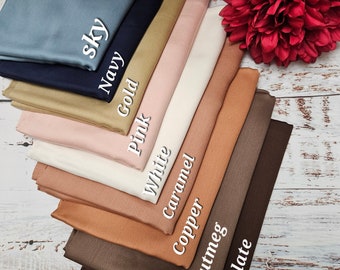 HIJAB DE SATÉN MODAL Hiyab texturizado premium Regalo de lujo para Eid para ella Hiyab Umrah Ocasiones especiales Hiyab de boda