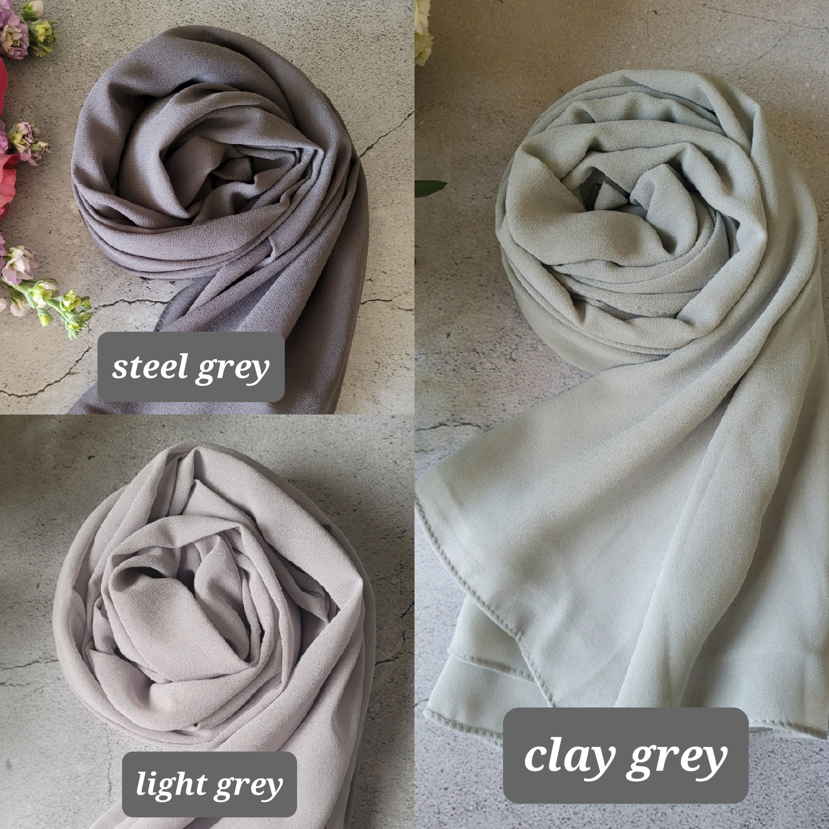 Sciarpe Hijab In Chiffon, Hijab Dubai, Scialle Sarong, Semplice, Avvolgente, Hijab In Georgette, Emirati, Qualità Premium - Italia - Foto 13