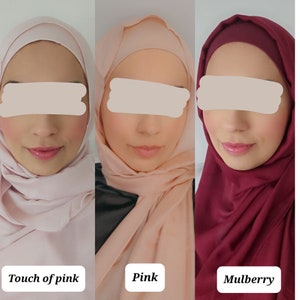 MODAL HIJAB & CAP Set Modal Schals und Untermütze Jersey Set Schal Passender Set Premium dubai Hijab Emirati Hijab Geschenk Set, Jersey Set Bild 9