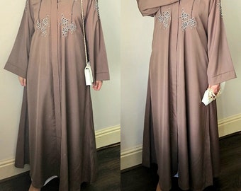 ABAYA abaya neutral offen handarbeit stil abaya, hijab abaya dubai abaya offen uae abaya mit hijab