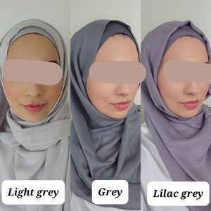 Set HIJAB E CAPPELLO MODALE set sciarpe modali e set maglia sottocappello set coordinato scialle set regalo hijab dubai hijab emirati premium, set jersey immagine 4