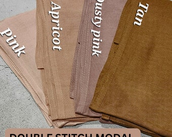 MODAL HIJABS premium double stitched edges gift for her hijab modal umrah gift eid gift premium hijabs