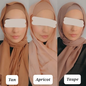 MODAL HIJAB & CAP set modal scarves and undercap jersey set shawl matching set premium dubai hijab emirati hijab gift set, jersey set image 2