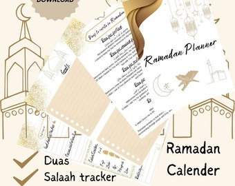 Ramadan Planner calendrier cadeau ramadan Coran citations salah tracker eid umrah ramadan sagesse quotidienne Coran