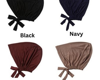 HIJAB Modal Jersey Krawatte zurück Mütze Schlauch Premium Qualität Mütze Mütze Chemo Schal Hijab Schals Untermütze Hijab Mütze Stretcy Jersey Mütze Geschenk für sie