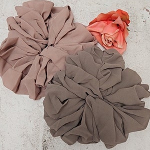 Chiffon scrunchie LARGE, chiffon hijab scrunchie, tie hair scrunchie, large hijab scrunchie, volume scrunchie