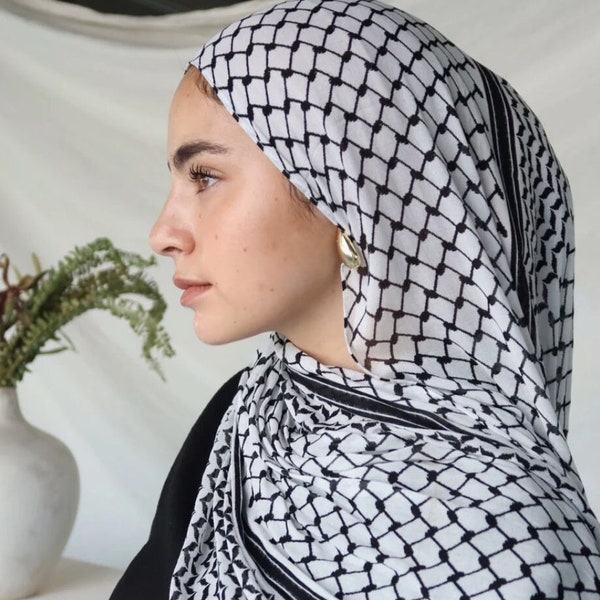 Keffiyah hijab modal hijab palestine free palestine keffiyah scarf hijab set