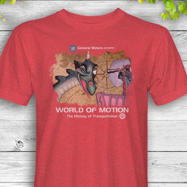 Vintage World of Motion shirt - Lost Attractions TShirt, Theme Park T Shirt, Unisex