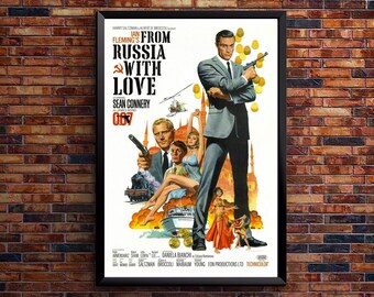 From Russia with Love - James Bond 007 Movie Poster - Sean Connery - US Version