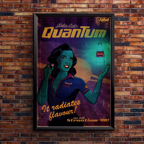 Fallout Poster Nuka Cola Quantum Video Game Poster Gaming Fallout