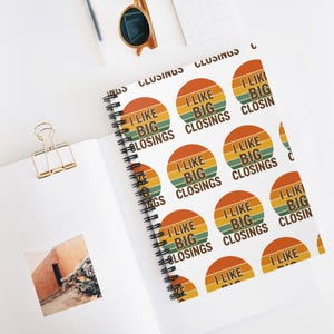 Spiral Notebook - Perfect for Work, School, Journaling, Gifts, and Motivational Notes, realtor gift