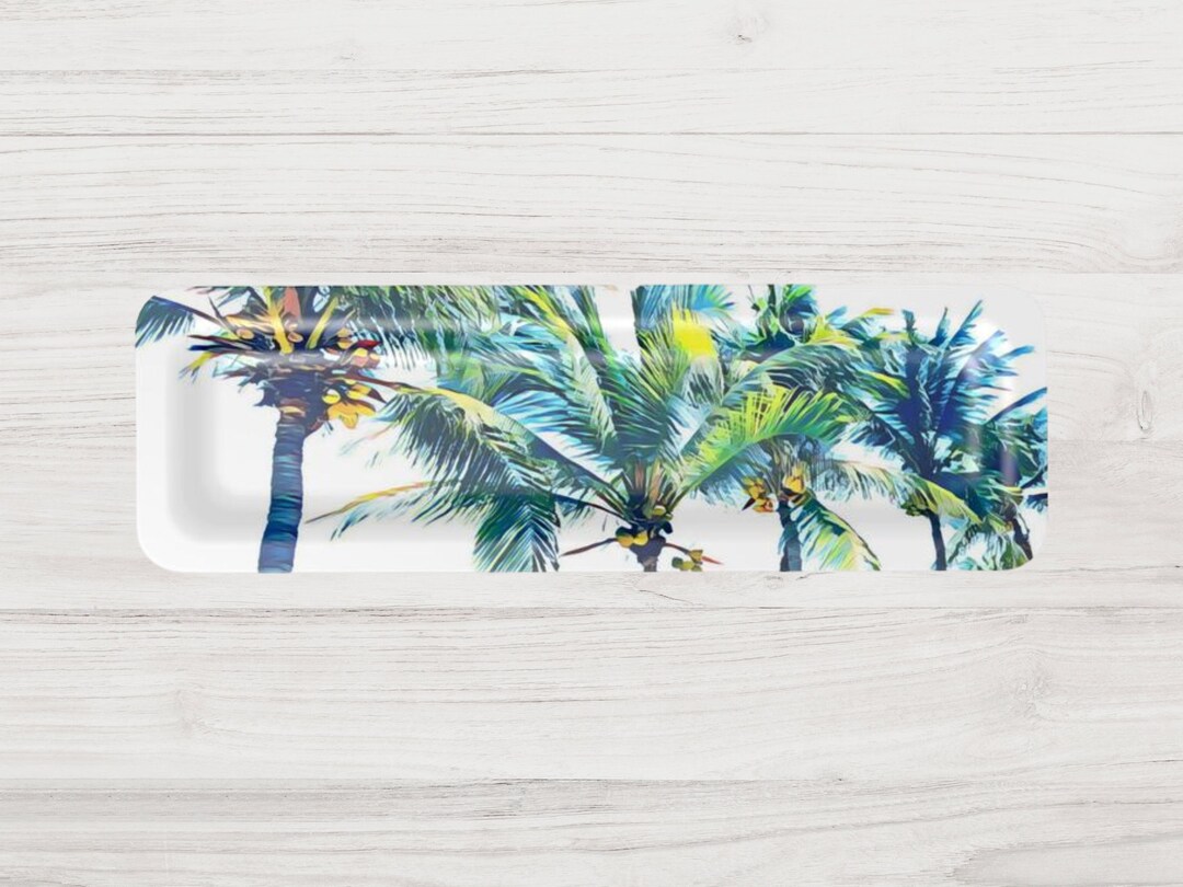 Palm Tree Tray, Made in UK, Tropical Tea Tray, Botanical Serving Tray