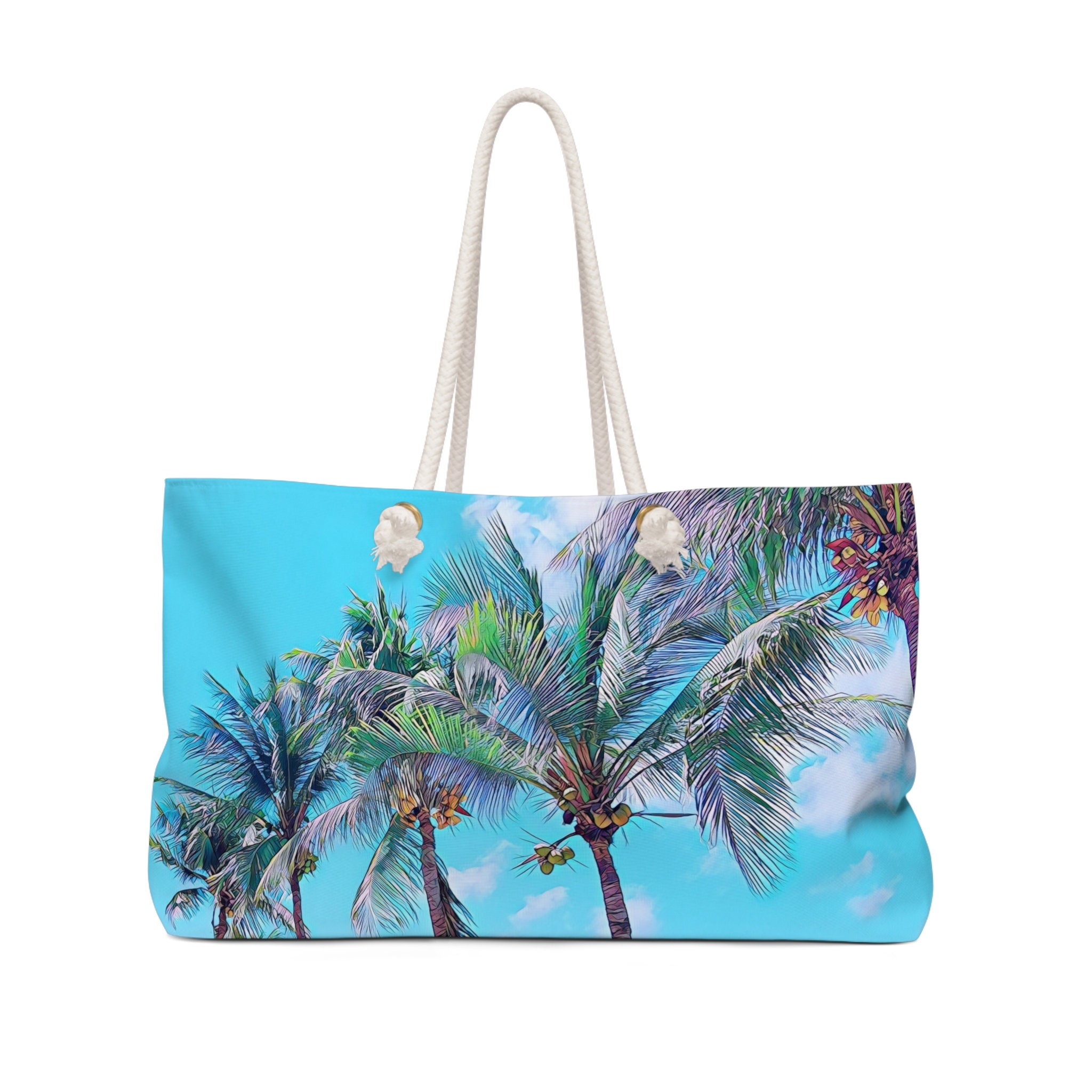 Palm tree beach bag hotsell