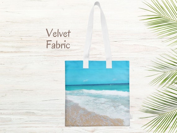 Large Beach Tote Boho Plastic Lined - Scents & Feel