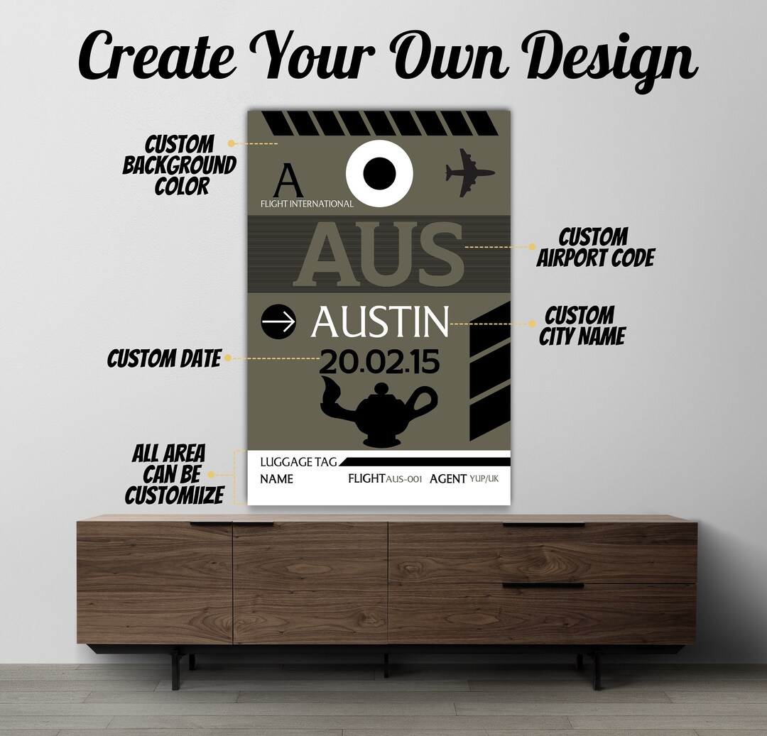 editable-austin-airport-code-sign-customized-travel-poster-etsy