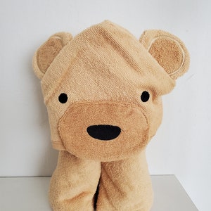 Brown Bear Hooded Towel