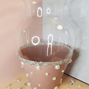 Diamonds & Pearls Rose Vase