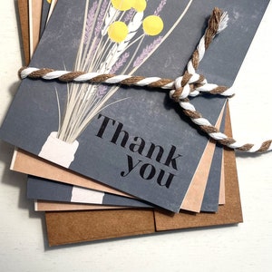 de remerciements | de remerciements bouquet de fleurs | Jeu de cartes | Merci | Cartes de remerciement de haute qualité